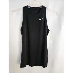 Nike Dri Fit The Nike Tee Womens Size XS Black Muscle Tank Top Sleeveless